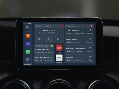 Clarion Starlink App automotive automotive design car car dashboard clarion starlink app subaru ui uiux user experience user interface ux widgets