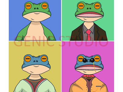 #NFTART FROG CHARACTER animation cartoon graphic design graphicdesign graphics illustration nft nftart