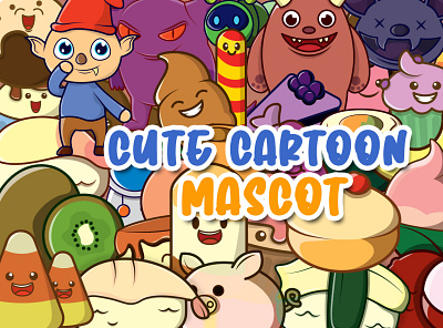 I will draw a cute character mascot cartoon, and logo design for branding cartoon cartoon character cartoons cute cute cartoon cute food cute mascot design doodle food cartoon graphic design graphicdesign graphics illustration kawaii mascot mascot cartoon vector