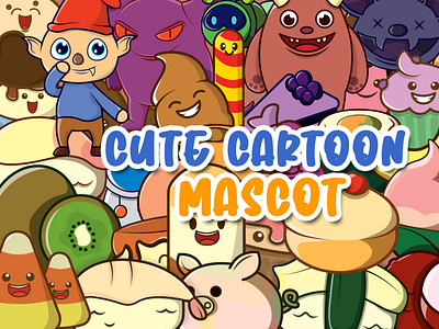 I will draw a cute character mascot cartoon, and logo design for