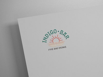 Indigo Bar - Logo brand brand design brand identity branding business logo design designer flat flat design flat logo graphic design logo logo design mark minimal minimalist symbol