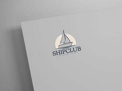 Shipclub - Logo boat brand design brand identity branding design flat flat logo illustration logo sea ship vector