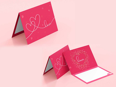 Valentine gift card adobe adobeprogrammes branding design illustration love vector vectorart vectors work