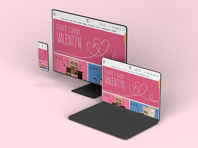 Valentine's microsite design including banners 🥰❤️ adobe adobeprogrammes banners design illustration logo microsite work