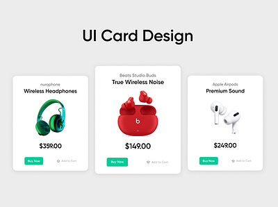 UI Card Design design ui ui card design ux uxui