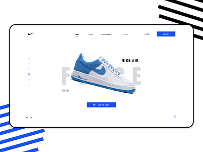 Nike Landing Page Concept - Day 08 design ecommerce nike product shop ui web design