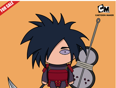 Madara "The Ghost of uchiha" animation design vector