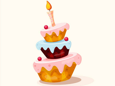 Birthday cake birthday cake illustra illustration vector