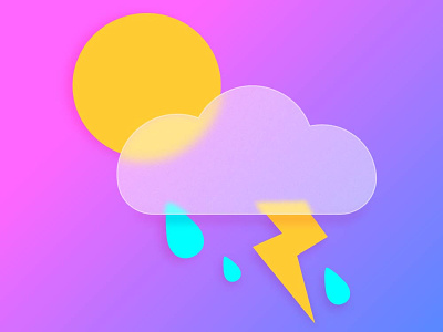 Weather icon graphic design icon illu illustration ui ux vector weather