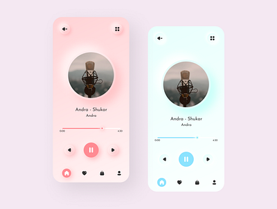 Pink Blue theme app app design design icon logo ui ui design uiux ux vector