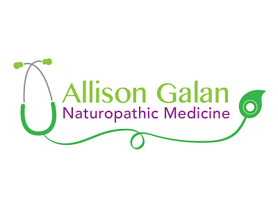 Naturopath logo holistic leaf logo medicine natural natural medicine naturopath stethoscope