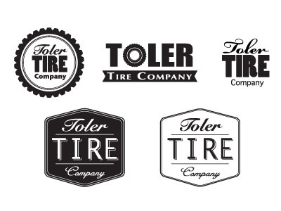 Toler Tire1 brand logo mark tire