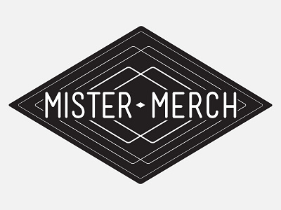 mister merch diamond lines logo merch mister