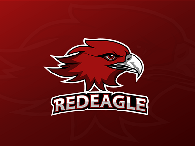 Red Eagle design illustration logo team logo vector