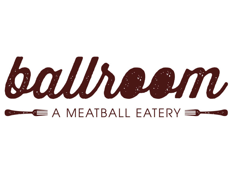 ballroom - Meatball Eatery logo communication branding