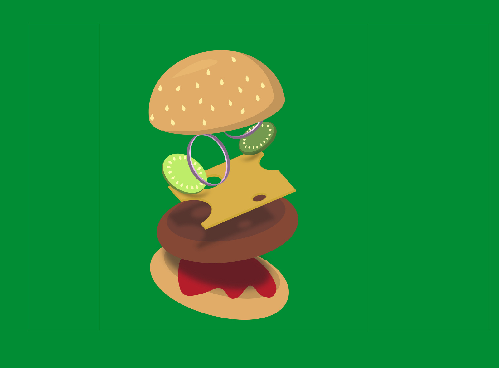 Бургер by Валерия Ситникова on Dribbble