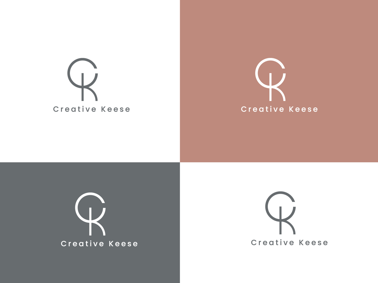 CK letter minimal logo design - logo designer by Xo Studio on Dribbble