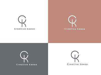 CK letter minimal logo design - logo designer