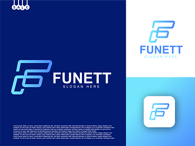 f logo - f letter logo - f modern logo