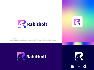 Rabbit logo design a b c d e f g h i j k l m best logo designer branding colorful cute design e letter logo ecommerce illustration letter r logo modern n o p q r s t u v w x y z r logo rabbit top ui vector