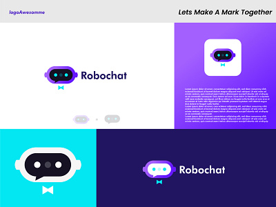 Robo chat logo - Robot logo - Chat logo a b c d e f g h i j k l m best logo designer branding chat colorful concept design digital dynamic ecommerce illustration logo modern n o p q r s t u v w x y z robot tech logo top trending ui vector