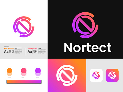 N logo - N letter logo - N modern logo