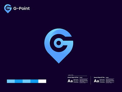 point logo - g logo - logo designer