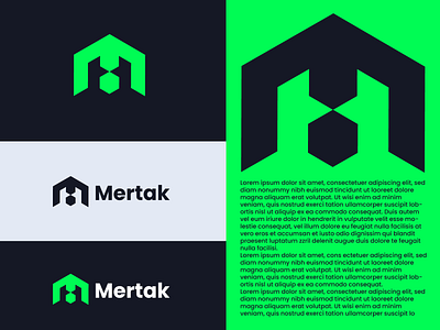 Mertak logo - M logo - M letter logo