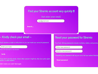 Forgot Password UI Design