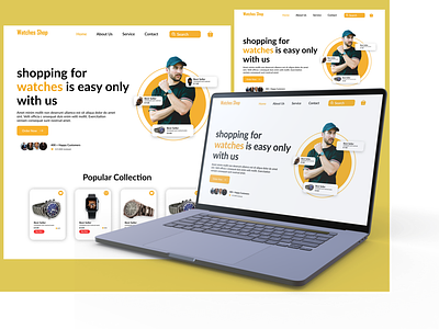 Watches Shop - E-commerce Landing Page
