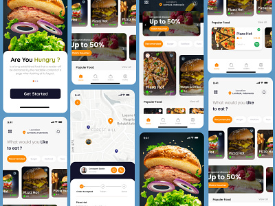 Food Delivery App app design design eat eating food food app food delivery food delivery app food design food order interface mobile mobile app ui ux