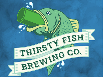 Beer Brand Logo Concept animal beer branding craftbeer fish flat graphic design illustration illustrator logo vector vintage