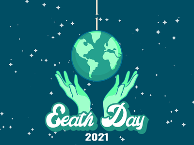 Hanging by a Thread | Earth Day 2021 blue climate change climate crisis climatechange earth earth day earthday graphic design green hands illustration illustrator meaningful metaphor retro retro font saving saying space vector