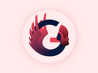 "G" Logo Red bird illustration bird logo g letter g letter logo g logo illustration letter logo letter logo design letter logos logo logo design mythical mythology spinx
