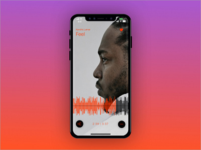 SoundCloud concept for iPhone X iphone x iphonex mobile mobile app music app music player soundcloud ui ux