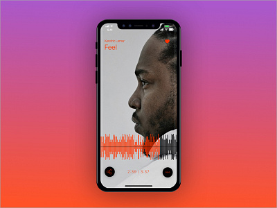 SoundCloud concept for iPhone X