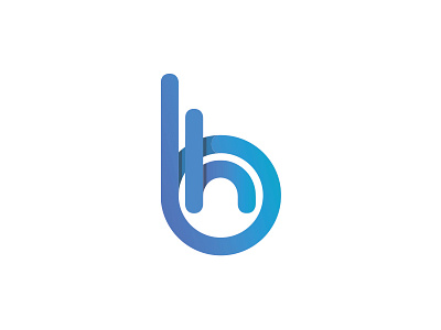 BizHub Logo bizhub blue blue gradient branding gradient logo logo design minimal simple typography ui