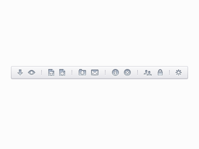 Documents Toolbar icons