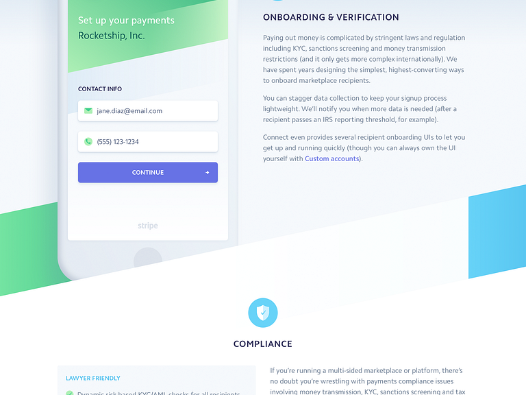 Connect by Benjamin De Cock for Stripe on Dribbble