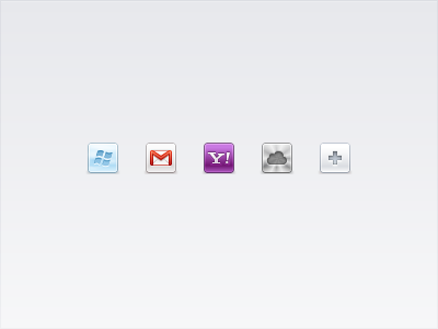 Email accounts icons