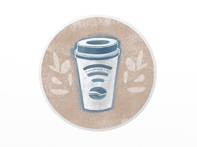 Wi Fi Coffee coffee illustration wi fi
