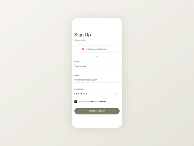 Daily UI - #001 / Sign Up app design ui ux web