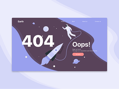 Daily UI - #008 / 404 Page 404 404 error page 404 page design oop ui ux web webdesign