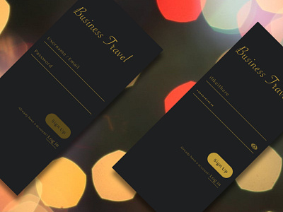 Sign Up - Day 01 #Daily UI business challenge luxury mobile sign up