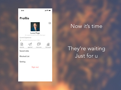 Profile - Day 06 #Daily UI app career challenge profile