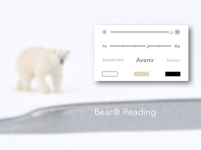 Settings - Day 07 #Daily UI challenge reading setting simple