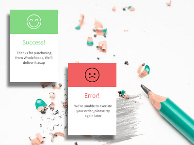 Flash Message - Day 11 #Daily UI design emotional error flash message success ui