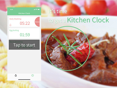 Countdown Timer - Day 14 app challenge cooking kitchen timer ui