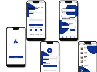 Wecare Donation App design designer donate donation donation app ui ux