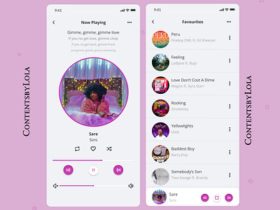 Daily UI #009 - Music Player